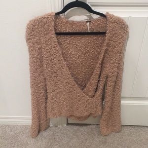 Blush Knit Crisscross Sweater